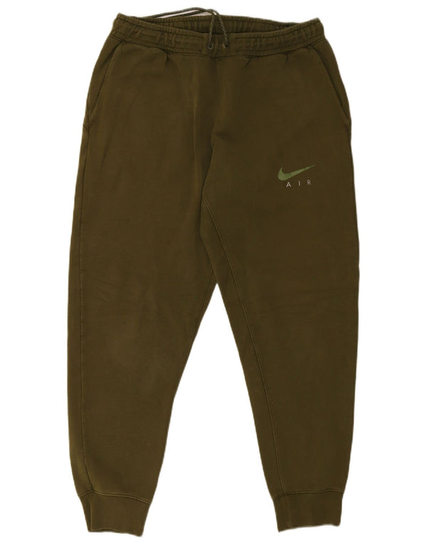 Nike Pantalon de survêtement graphique pour homme en coton vert Taille L