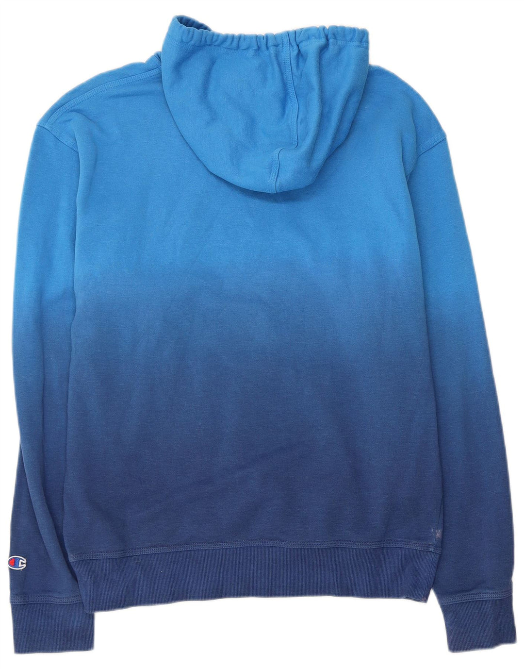 CHAMPION Pull à capuche pour homme en coton color block bleu moyen