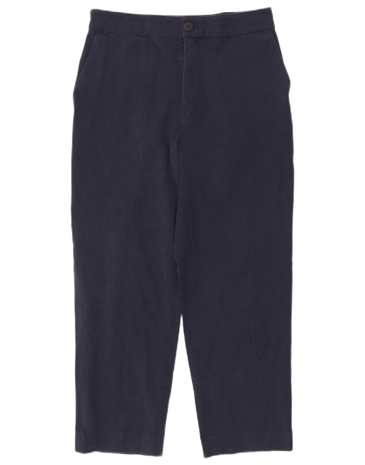 Massimo Dutti Pantalon court pour femme EU 40 Medium W30 L26 Bleu marine