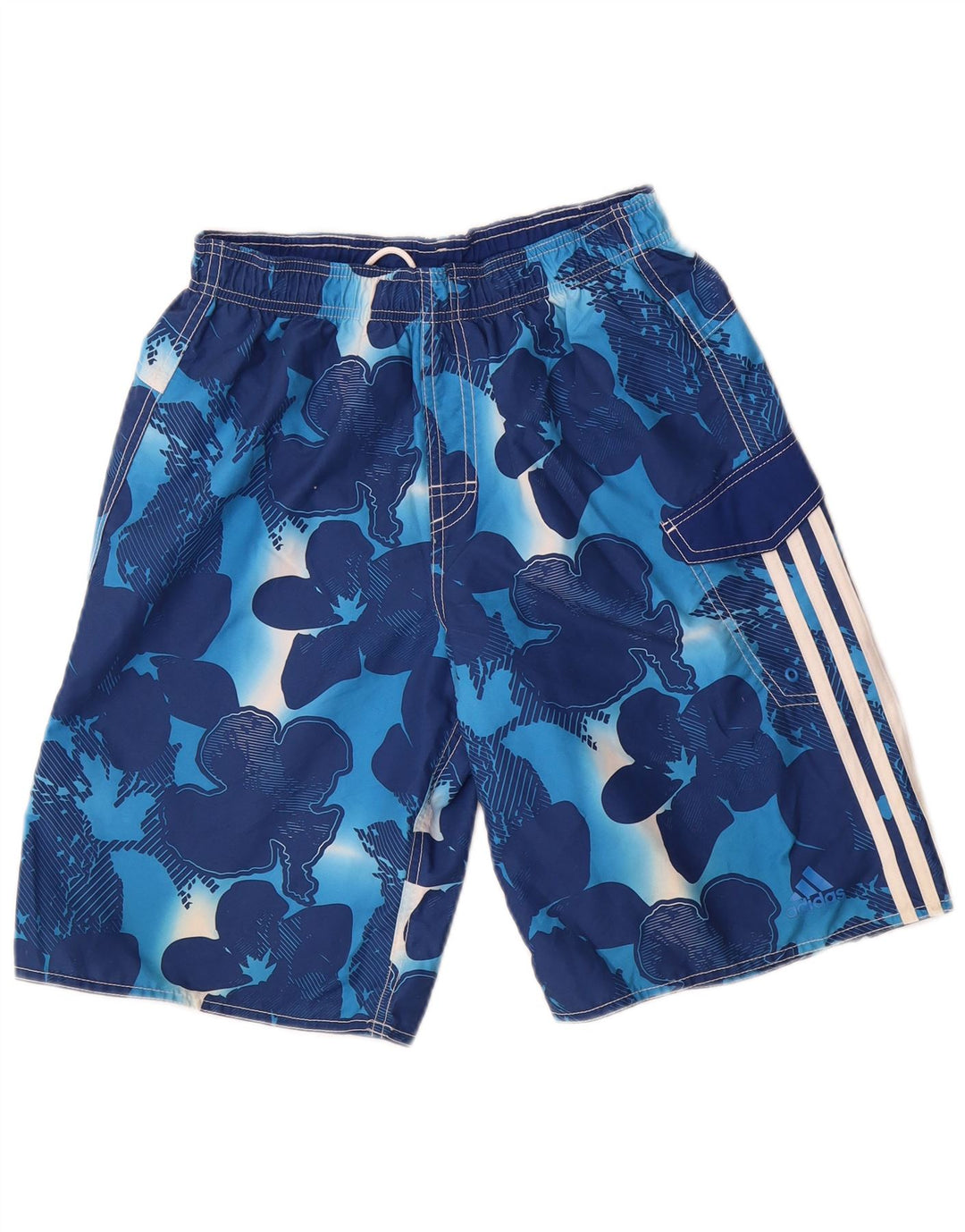 Adidas Short de Bain Homme Petit Bleu Floral Polyester