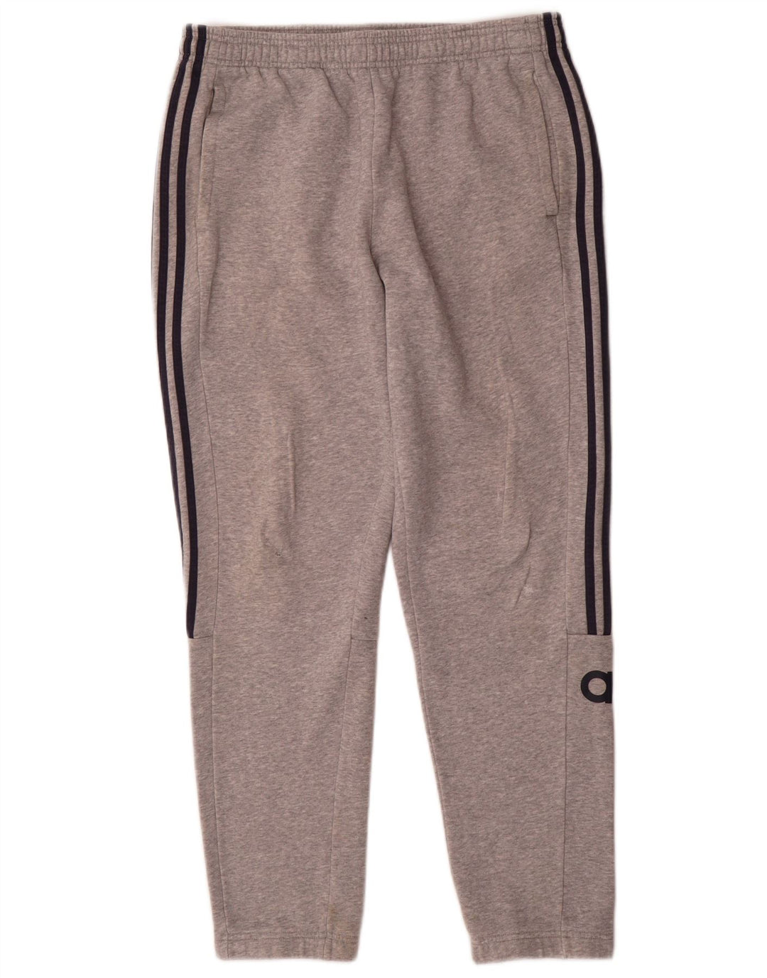 Adidas Pantalon de survêtement graphique pour hommes, grand coton gris