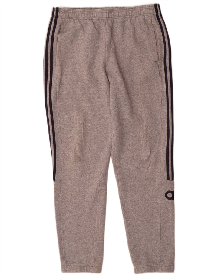Adidas Pantalon de survêtement graphique pour hommes, grand coton gris
