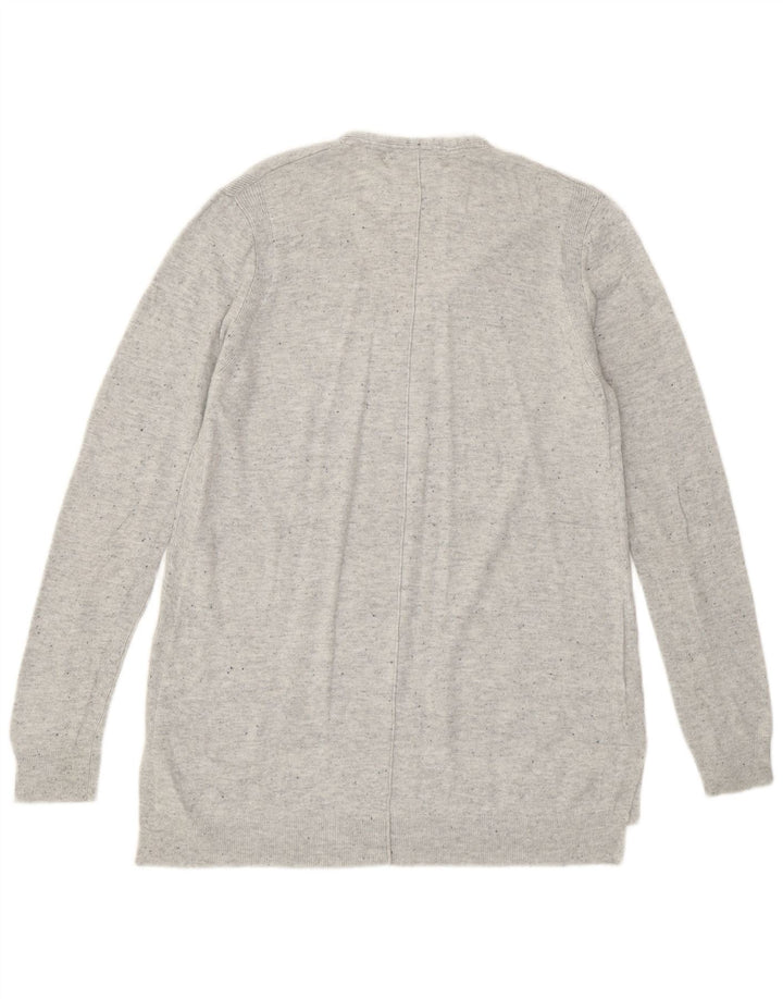 John Lewis Pull col en V pour femme UK 12 Nylon moucheté gris moyen