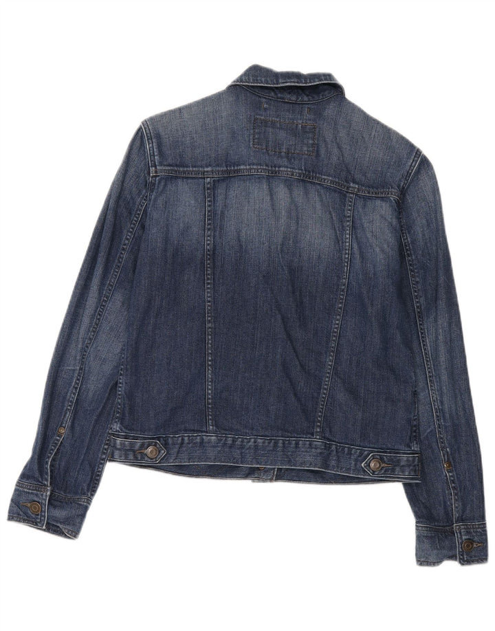 Eddie Bauer Veste en jean pour femme UK 14 Bleu moyen Coton