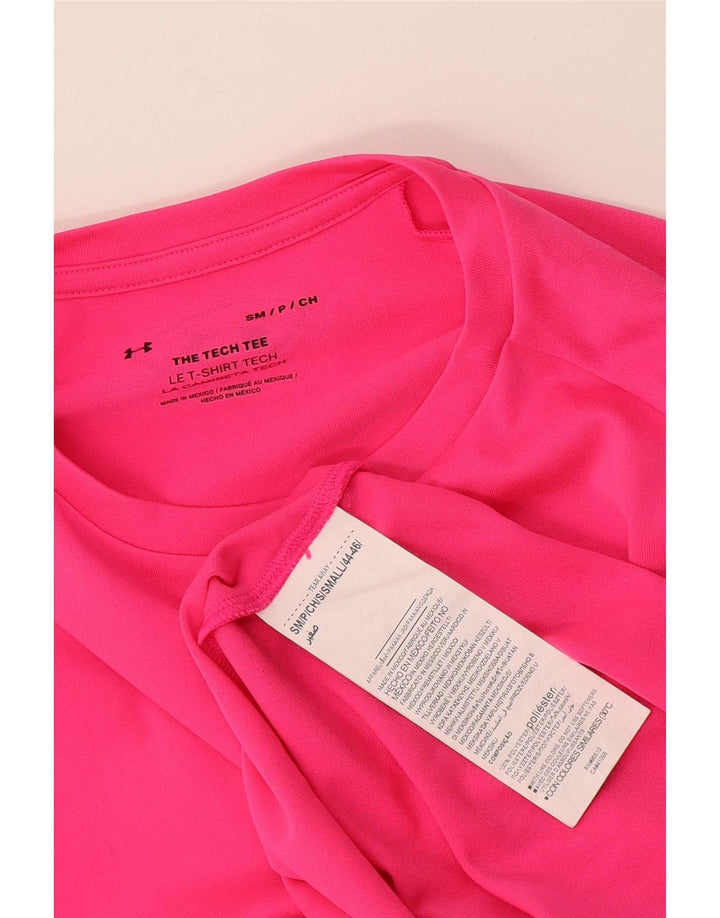 Under Armour T-Shirt Homme Haut Petit Rose Polyester