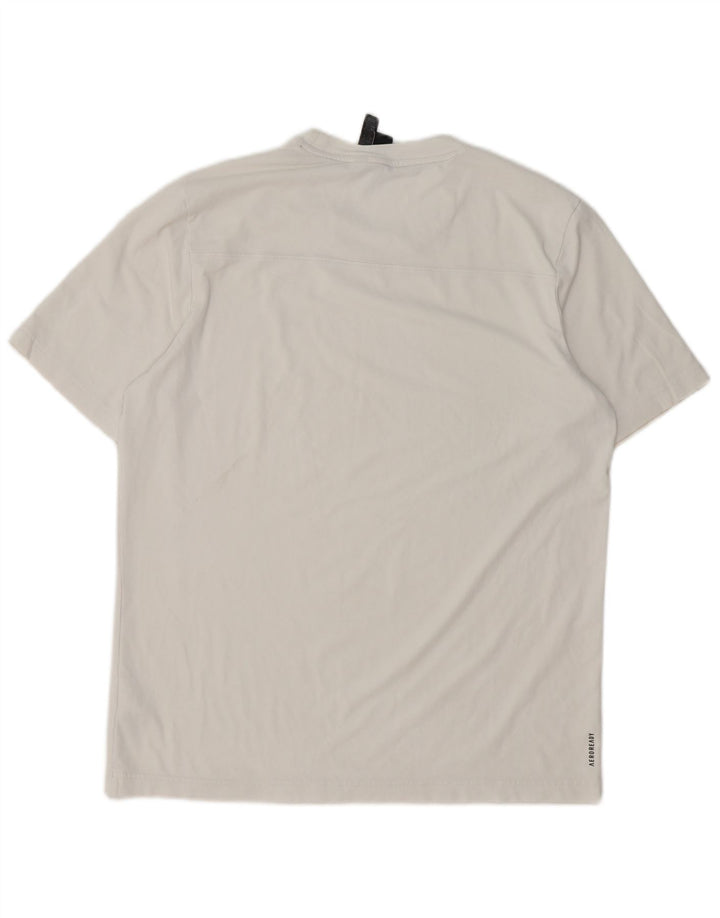 Adidas T-Shirt Homme Blanc Moyen Coton