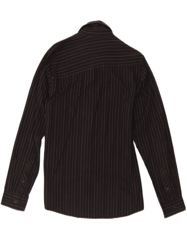 Quiksilver Chemise Homme Coton Rayé Noir Moyen
