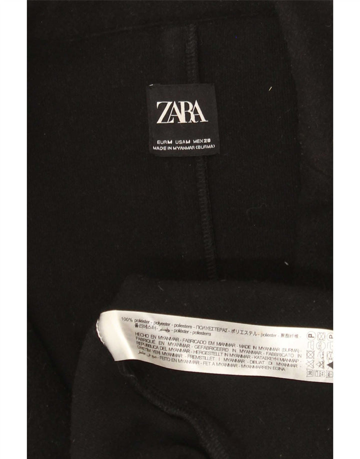 Zara Manteau ouvert coupe ample pour femme UK 14 Polyester noir moyen