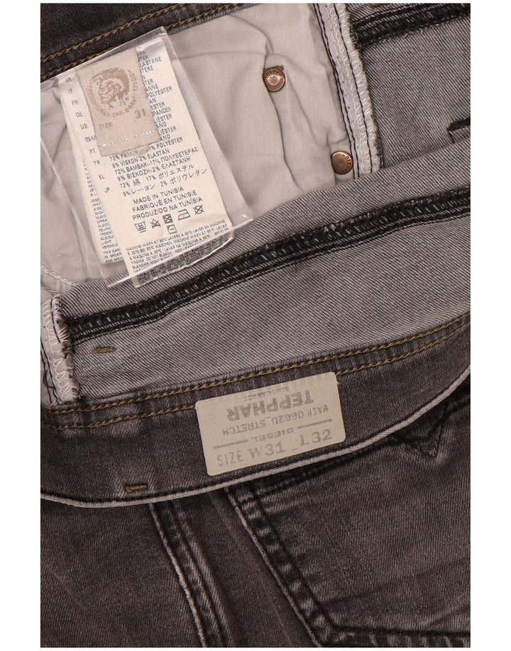DIESEL Jean Slim Tepphar Carrot Homme W31 L32 Gris Coton