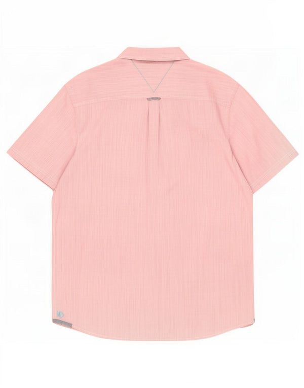 White Stuff Chemise classique à manches courtes pour hommes XL Coton rayé rose