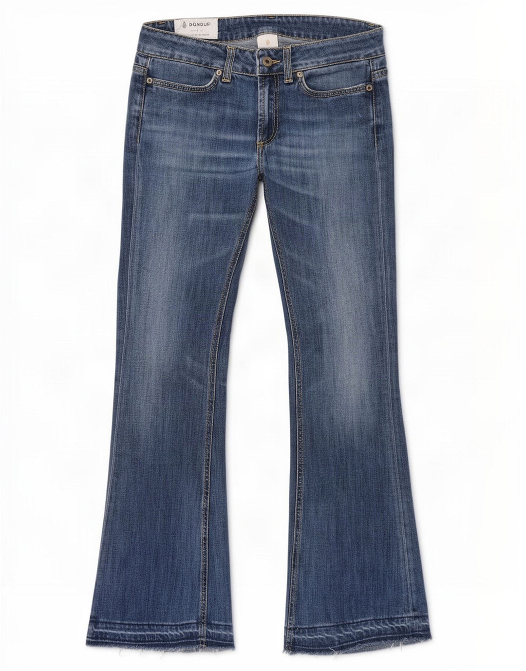 Dondup Femme Jean Évasé W30 L32 Bleu