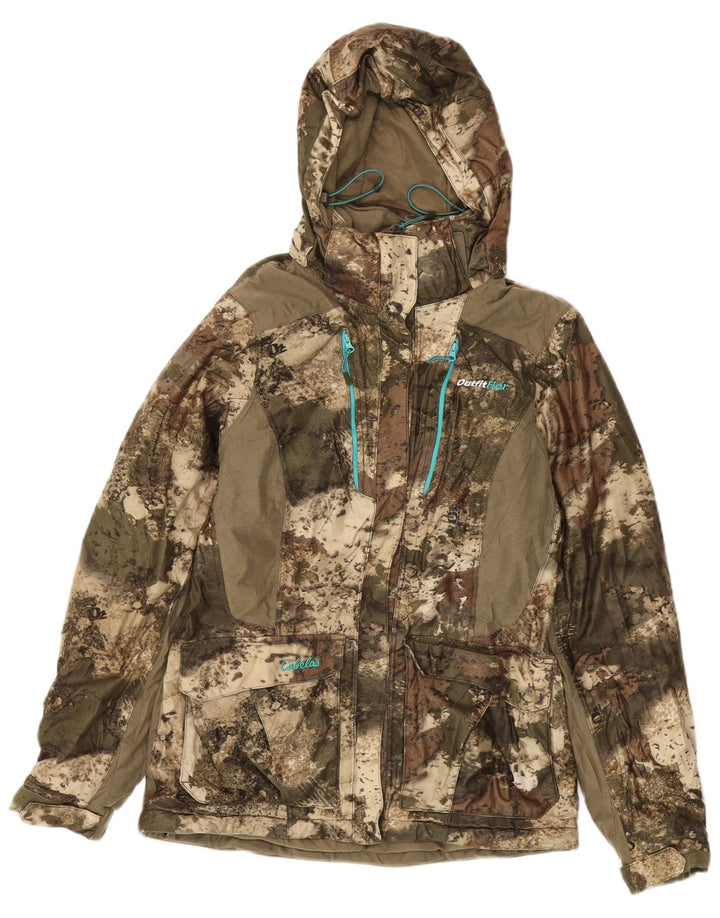 CABELA'S Veste coupe-vent surdimensionnée pour femme UK 6 XS Camouflage kaki