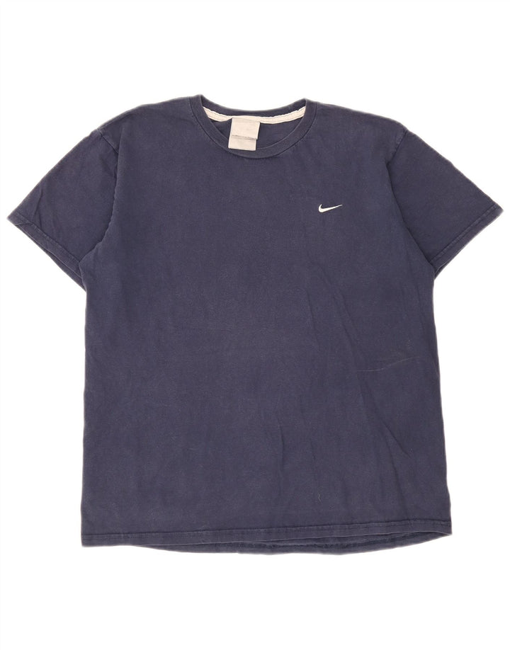 Nike T-Shirt Homme Bleu Marine Moyen Coton