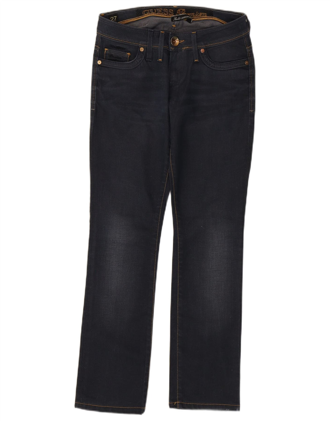 Guess Jean Bootcut Femme W27 L29 Bleu Marine Coton
