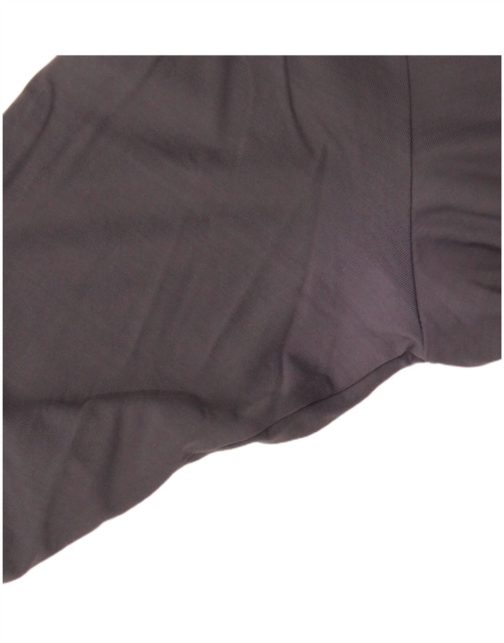 Guess Robe T-Shirt Graphique à Manches 3/4 pour Femme UK 12 Gris Moyen Polyamide