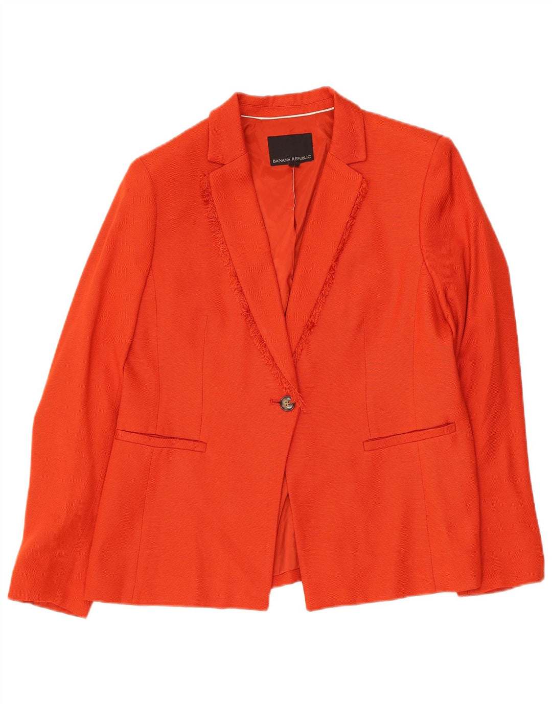 Banana Republic Veste blazer à 1 bouton pour femme Petite Orange UK 10 Small Orange