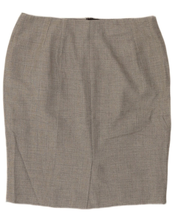 Marks & Spencer Jupe crayon pour femme UK 16 Large W36 Gris Polyester