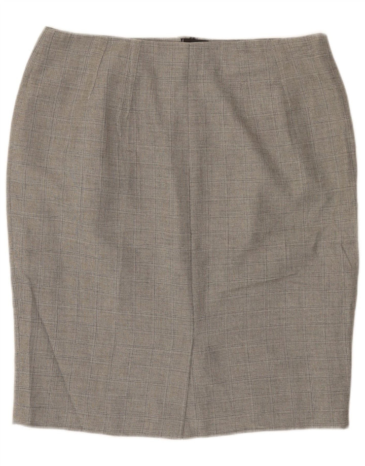 Marks & Spencer Jupe crayon pour femme UK 16 Large W36 Gris Polyester