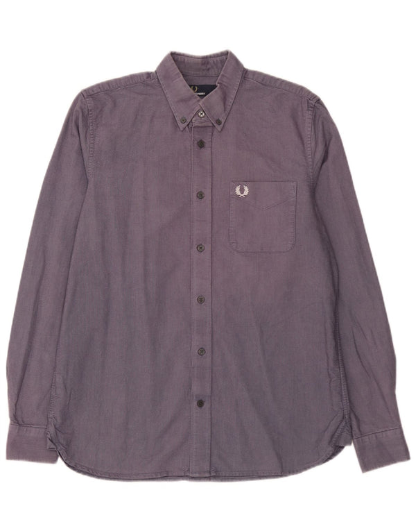 Fred Perry Chemise Homme Bleu Moyen Coton