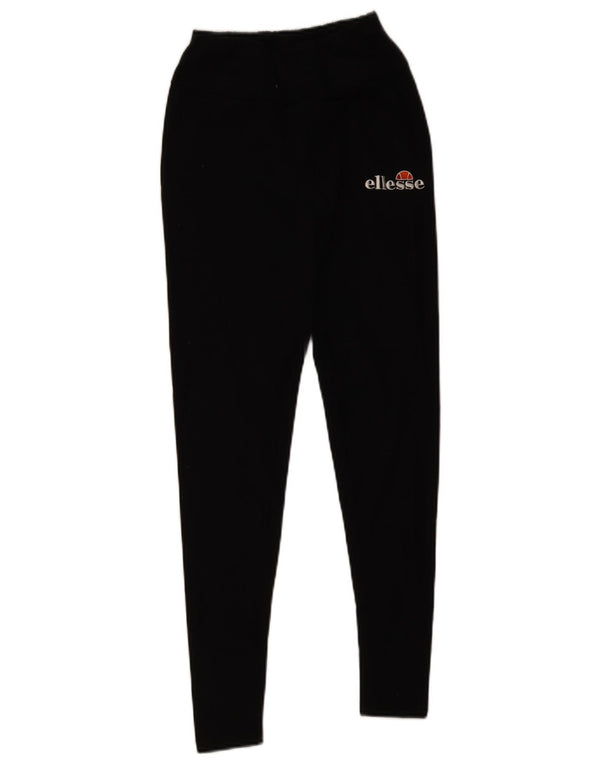 Ellesse Leggings graphiques pour femme UK 10 Small Noir Coton