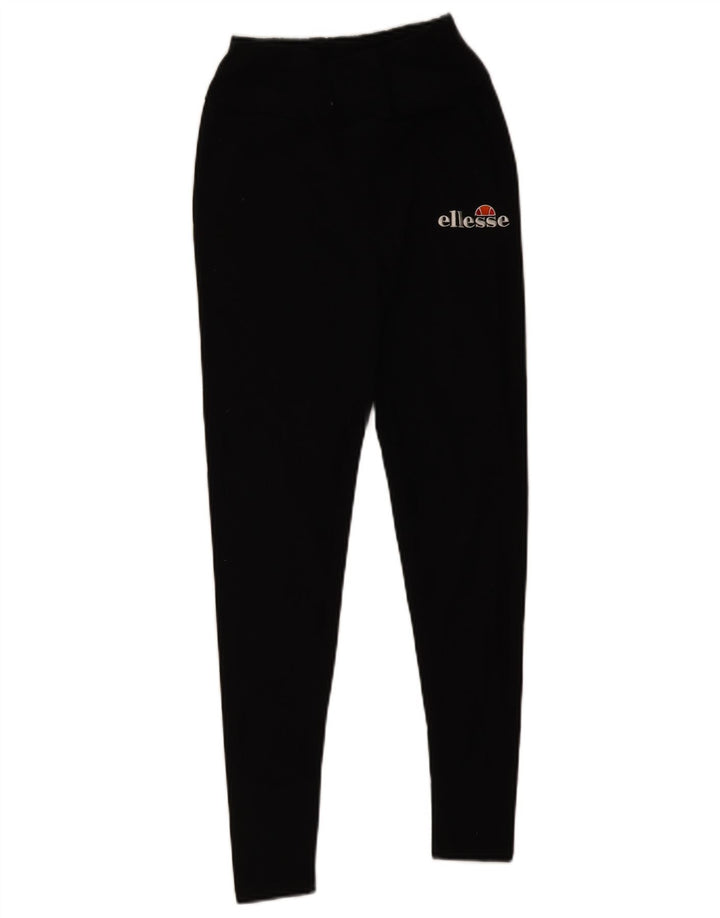 Ellesse Leggings graphiques pour femme UK 10 Small Noir Coton