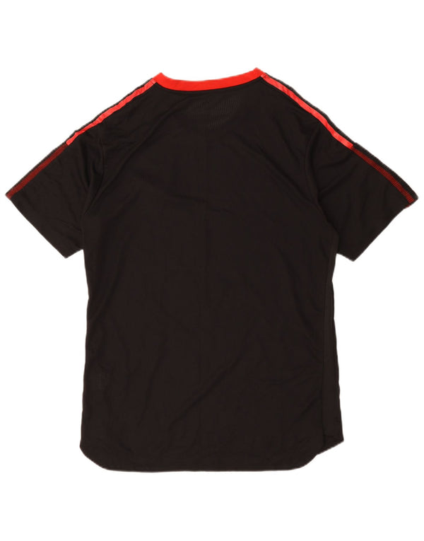 Adidas Mens Manchester United Graphic T-Shirt Top XL Noir Polyester