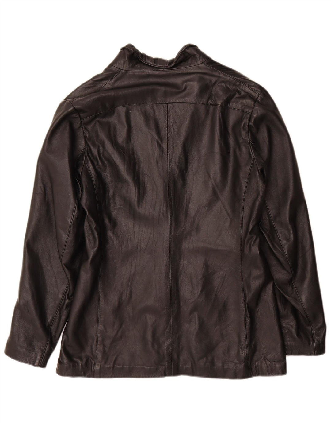 Veste en cuir femme vintage IT 48 XL Noir