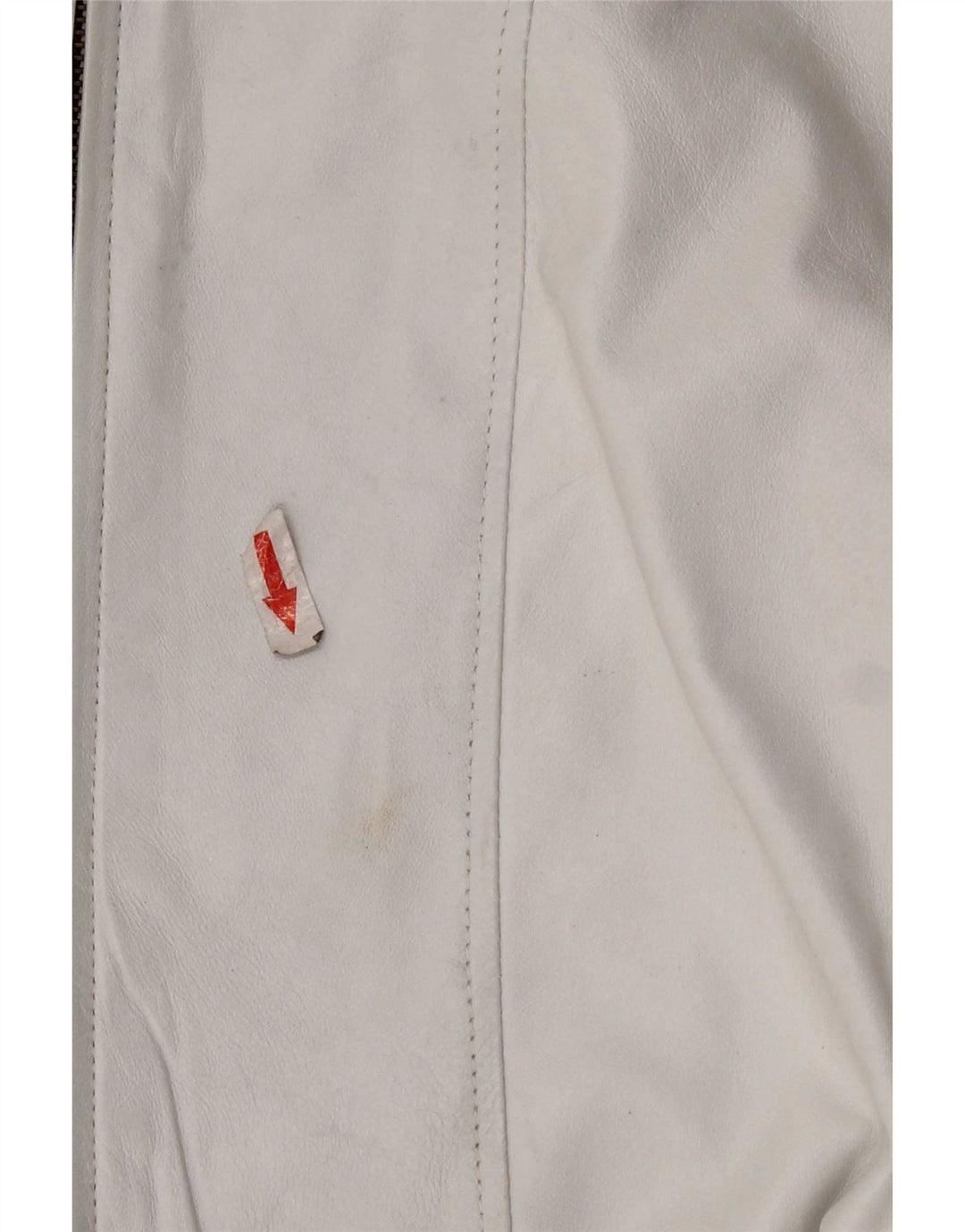 manteau en cuir Poncho femme vintage UK 18 XL Blanc
