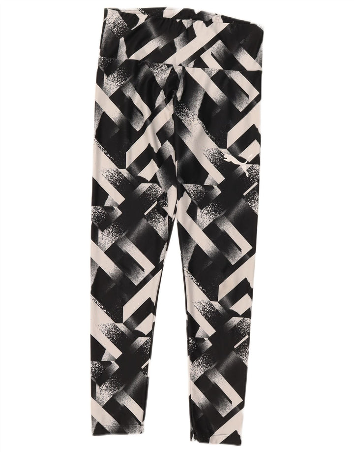 Puma Leggings pour femme UK 42 Medium Noir Géométrique