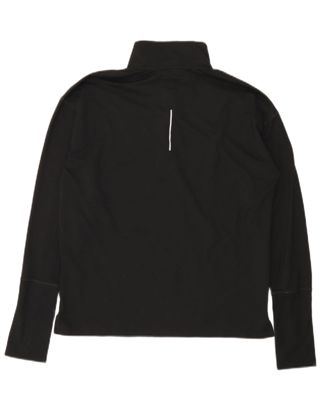 Nike Haut de course à manches longues avec col zippé pour homme Taille S Noir Polyester
