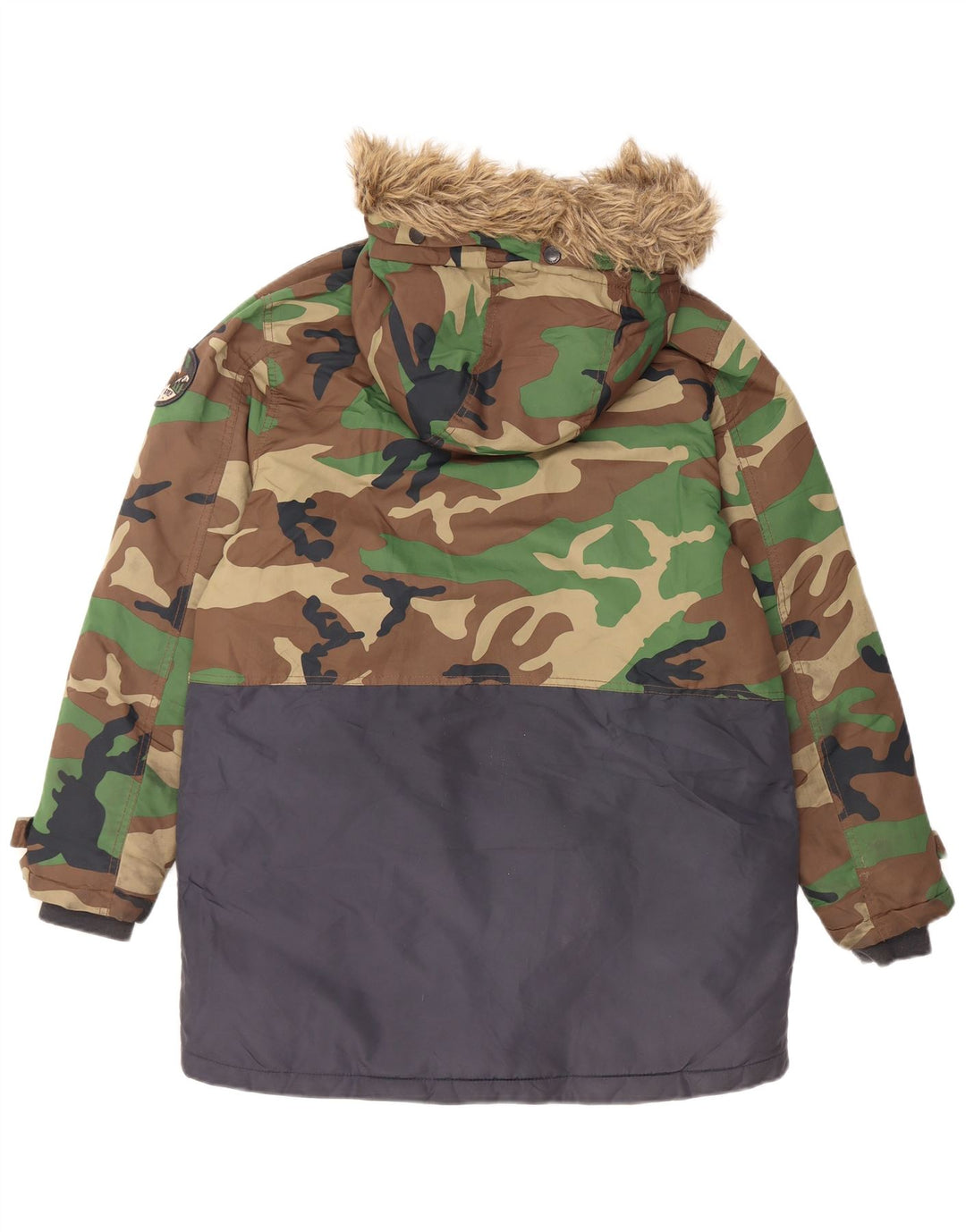 Parka à capuche Zara garçon 13-14 ans camouflage multicolore