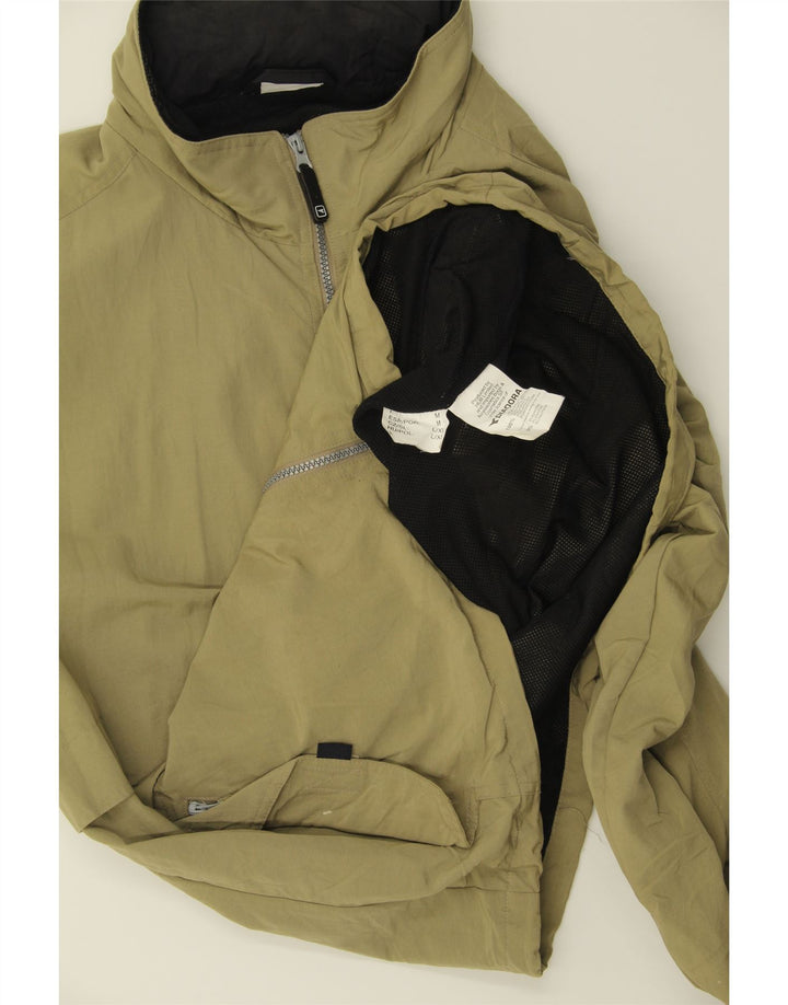 DIADORA Mens Hooded Rain Jacket UK 38 Medium Khaki Polyamide Vintage Diadora and Second-Hand Diadora from Messina Hembry 