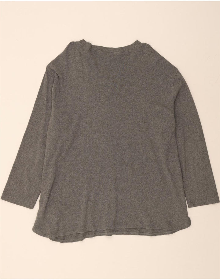 EDDIE BAUER Mens Top Long Sleeve 2XL Grey Cotton Vintage Eddie Bauer and Second-Hand Eddie Bauer from Messina Hembry 