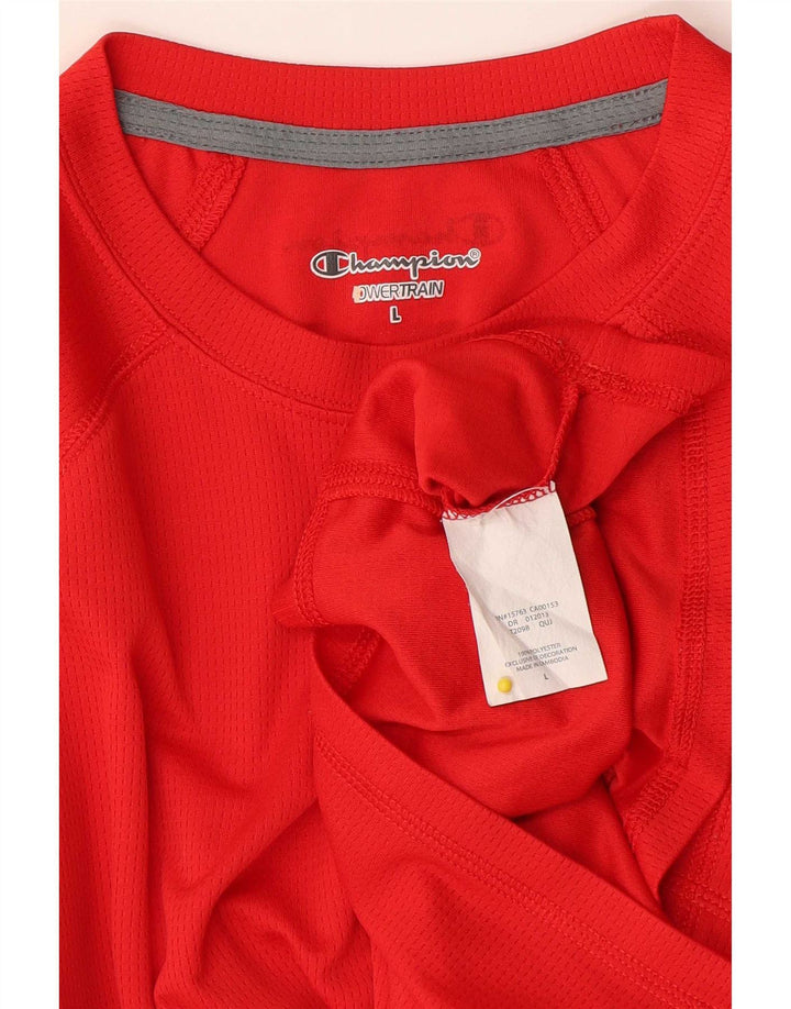 Champion T-Shirt Homme Haut Large Rouge Polyester