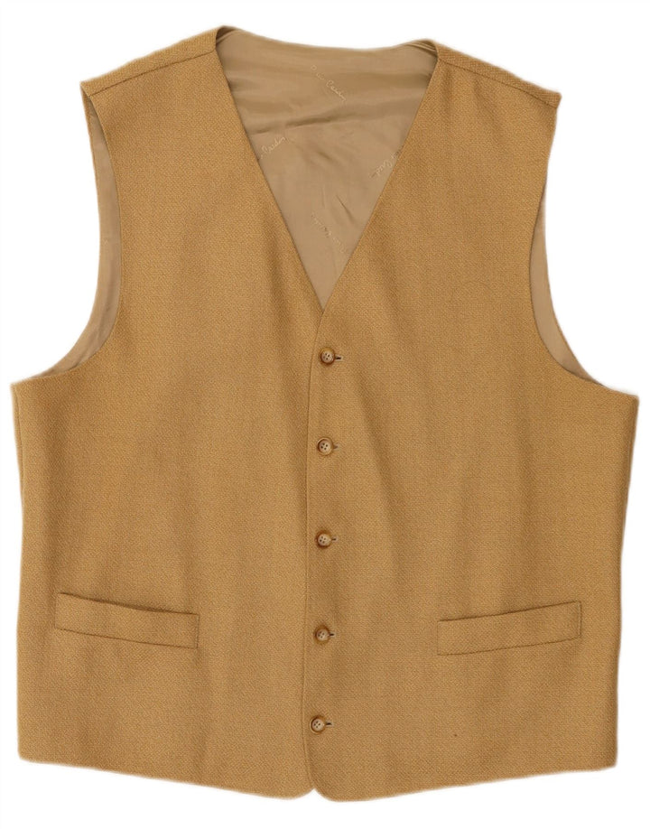 Pierre Cardin Gilet Homme IT 48 Laine Marron Moyen