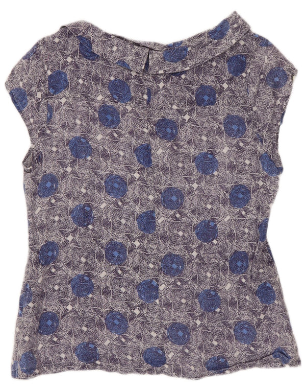 Blouse White Stuff Femme UK 10 Petit Lin Floral Bleu