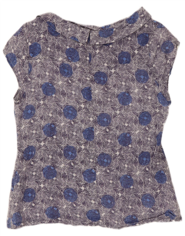 Blouse White Stuff Femme UK 10 Petit Lin Floral Bleu