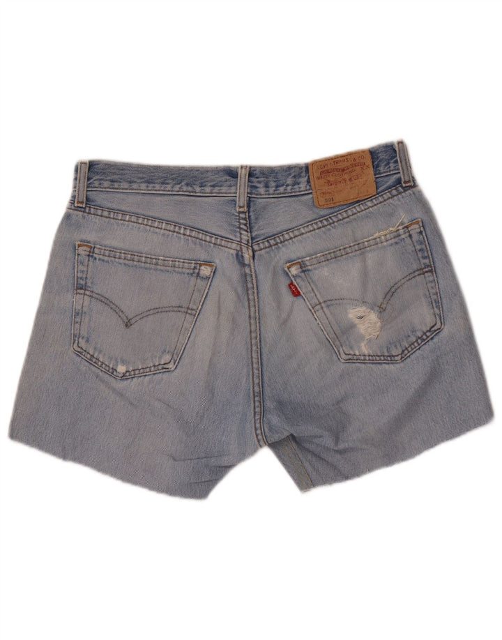 Levi's Short en Jean 501 Distressed Femme W33 Bleu Moyen