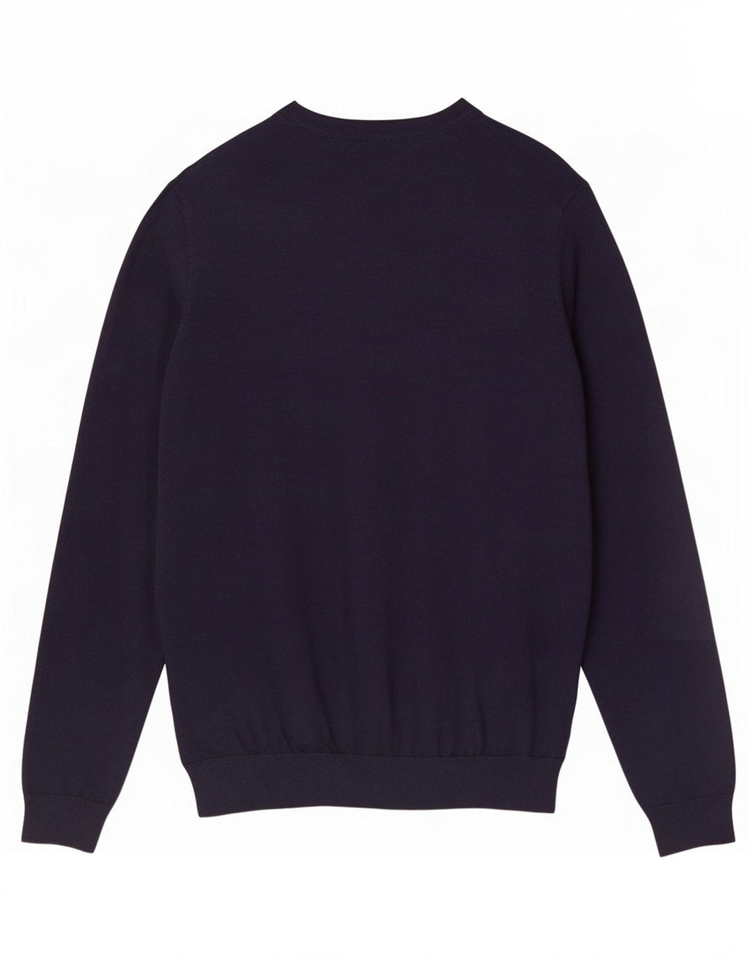 Marks & Spencer Pull col bateau pour homme en laine mérinos bleu marine moyen