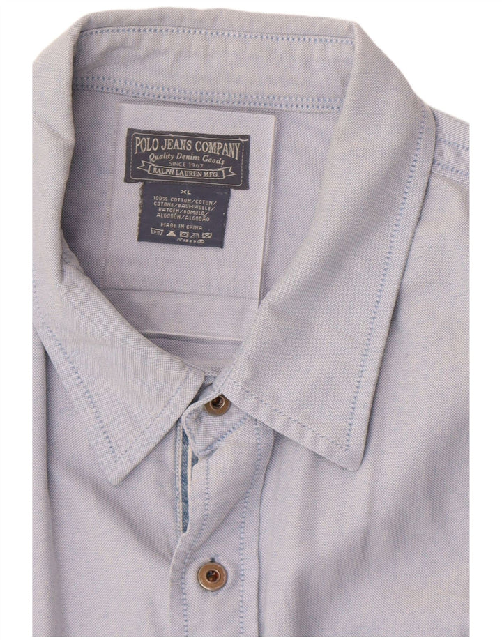 Ralph Lauren Chemise Homme XL Bleu Coton