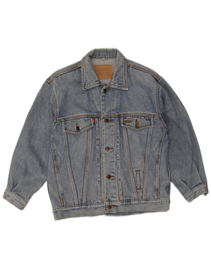 veste en denim homme vintage UK 36 Petit Bleu