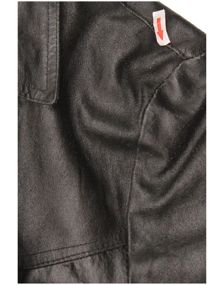 Veste en cuir homme vintage UK 38 Cuir noir moyen
