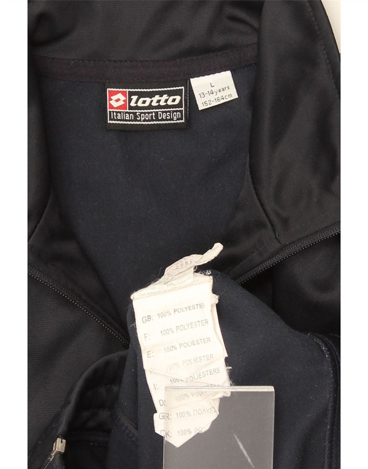 Lotto Veste de Survêtement Graphique Garçon 13-14 Ans Grand Noir Polyester