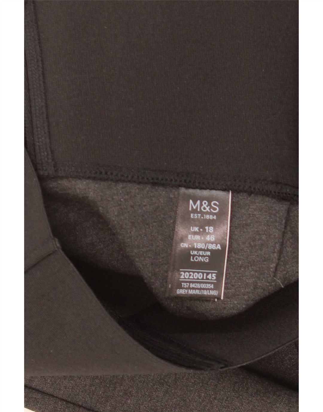 Marks & Spencer Leggings Femme UK 18 XL Gris Colorblock Viscose