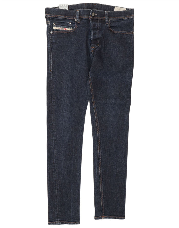 DIESEL Jean skinny homme W32 L32 bleu marine coton