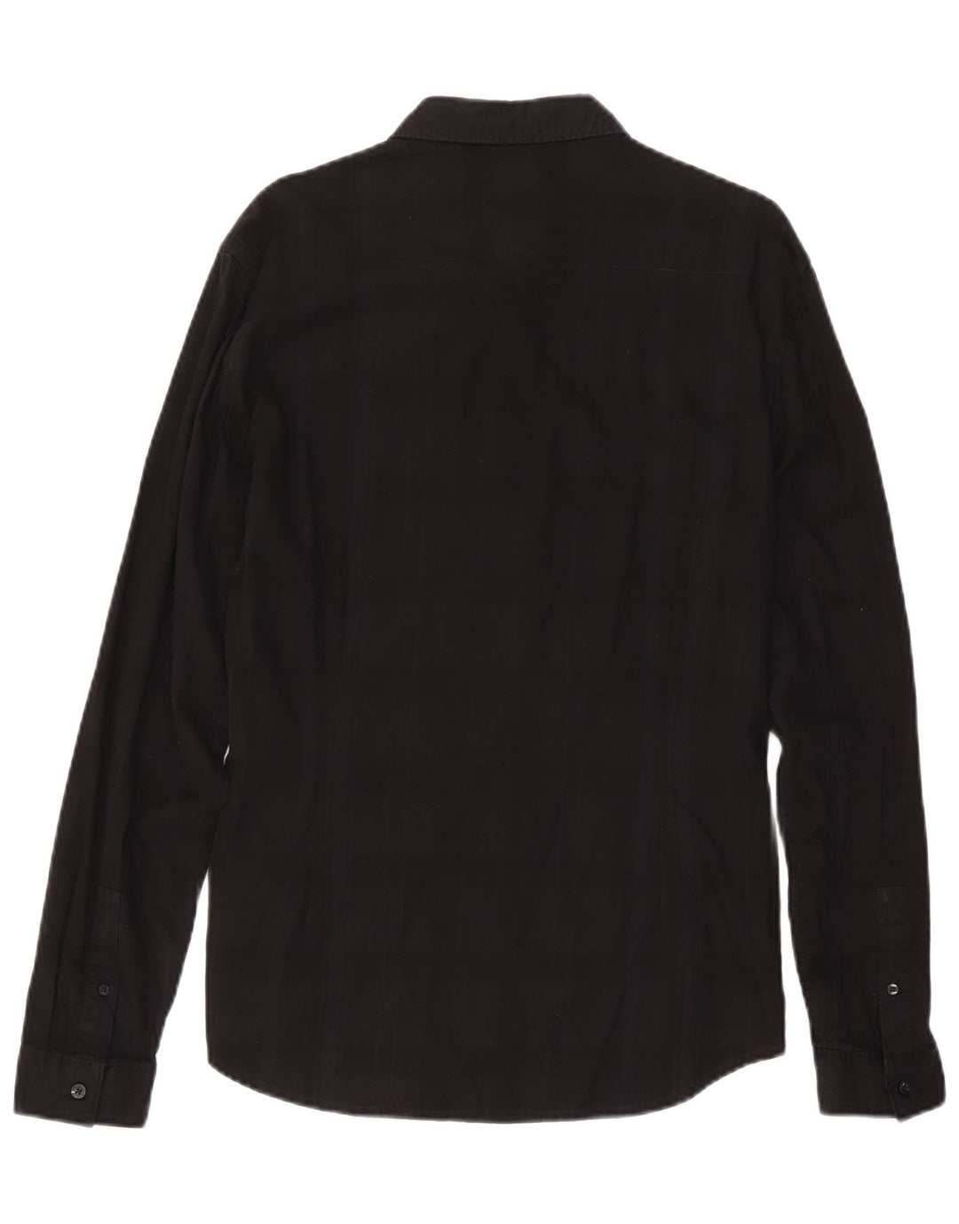 Guess Chemise Slim Fit pour Homme en Coton à Carreaux Noir Grand
