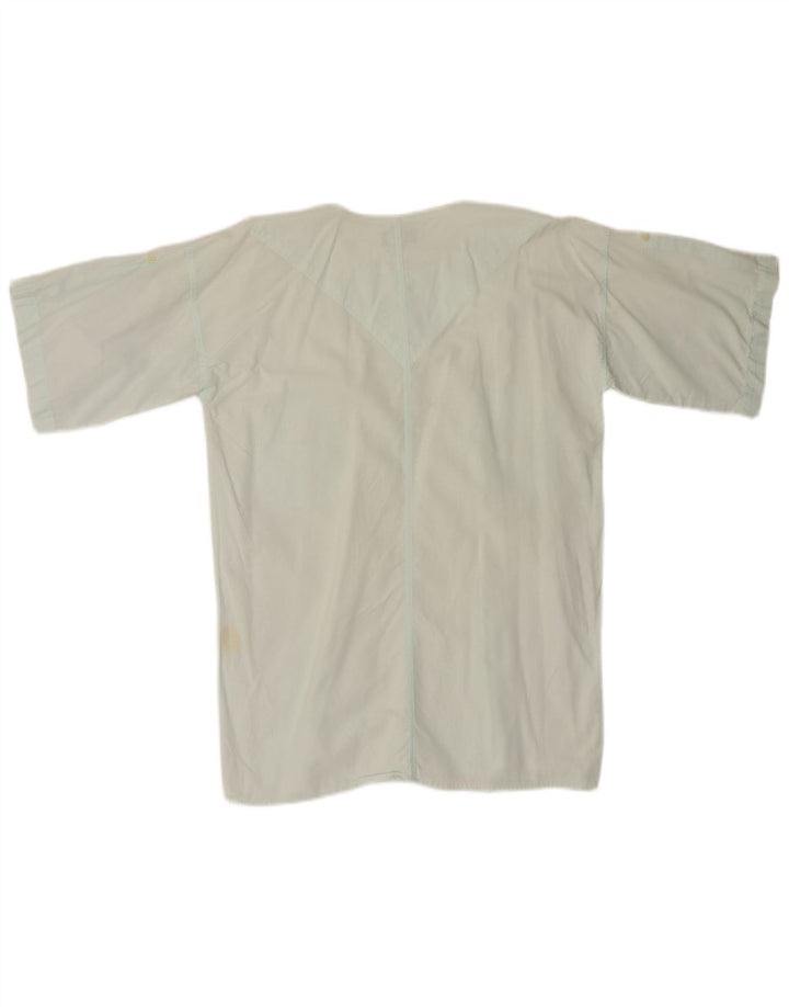Wrangler Chemise pull à manches courtes pour homme en coton turquoise moyen