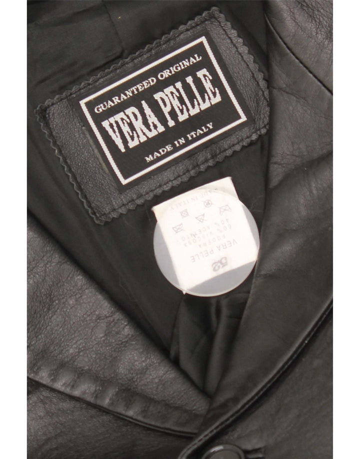 veste en cuir homme vintage IT 52 XL Noir