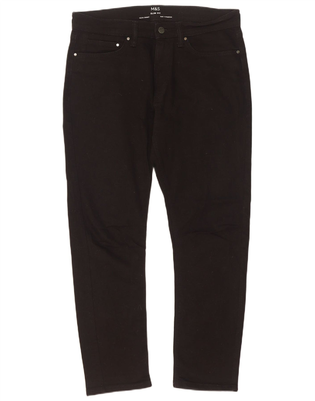 Marks & Spencer Jean Slim Homme W32 L29 Coton Noir