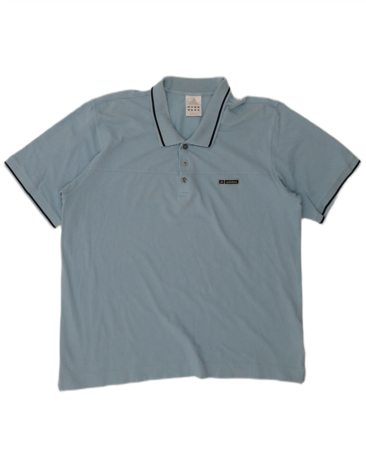 Adidas Polo Homme 2XL Bleu Coton
